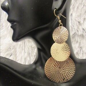 Gold tone vintage earrings 3 for $20